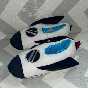 Kids Plush Rocket Slippers - kids large 4/5